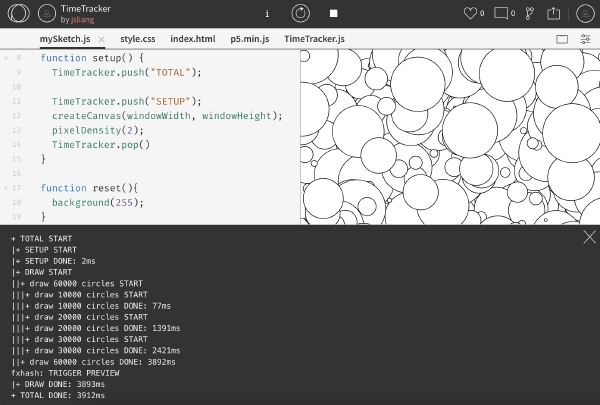 an OpenProcessing sketch that demonstrates how my TimeTracker helper works